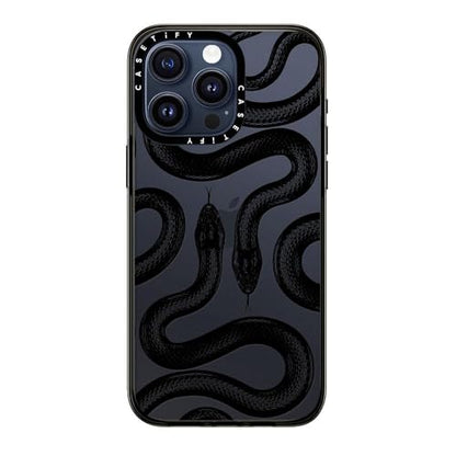 CASETiFY for iPhone 15 Pro Max Case - Compact | Lightweight | 4ft. 2x Military Grade Drop Protection | Black Kingsnake | Black - color: Black Kingsnake, size: Iphone 15 Pro Max (6.7")