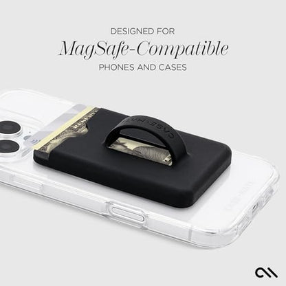 Case-Mate Magnetic Card Holder/Wallet for iPhone with Loop Grip - Black - color: Black