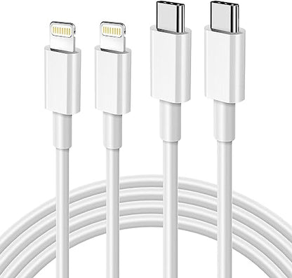 USB C to Lightning Cable [Apple MFi Certified] 2Pack 6FT for iPhone 14 - size: 6FT