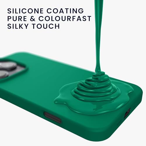 kwmobile Case Compatible with Apple iPhone 16 Pro Case - TPU Silicone Phone Cover with Soft Finish - Emerald Green - color: emerald green, size: iPhone 16 Pro
