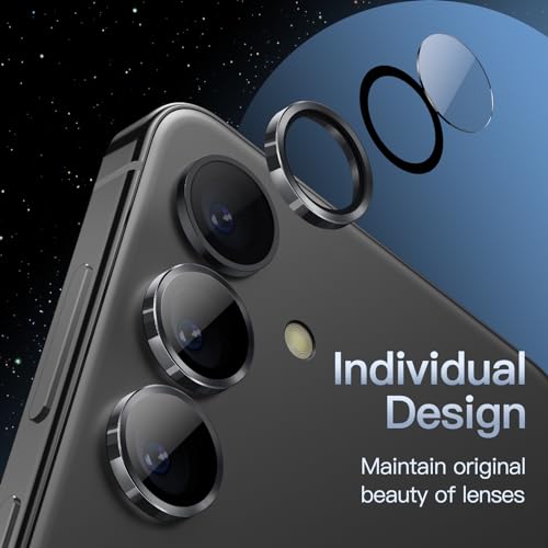JETech Camera Lens Protector for Samsung Galaxy S24 Plus, Onyx Black, 1 Set - color: Onyx Black