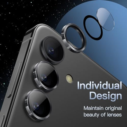JETech Camera Lens Protector for Samsung Galaxy S24 Plus, Onyx Black, 1 Set - color: Onyx Black