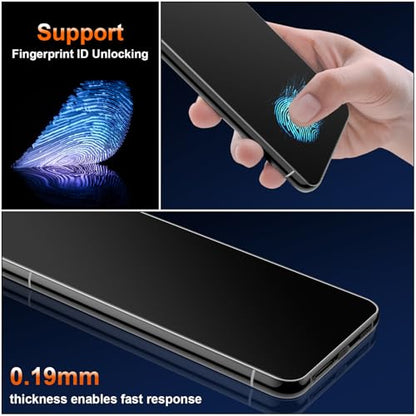 [2 Pack] for Samsung Galaxy S22 Matte Privacy TPU Screen Protector (Not Glass), Anti Glare, Fingerprint Sensor Compatible, Full Adhesive Flexible Film, Easy Installation - size: Galaxy S22