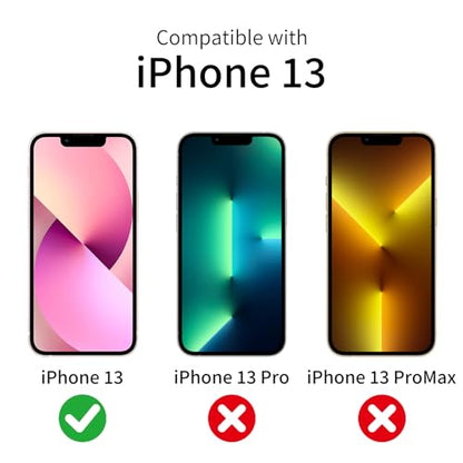 3 Pack Tempered Glass Screen Protector for iPhone 13/13 Pro/14/16e, 9H Hardness, Scratch Resistant, HD Clear, Case Friendly, Bubble-Free, Easy Install - size: iPhone 13/13 Pro/14/16e
