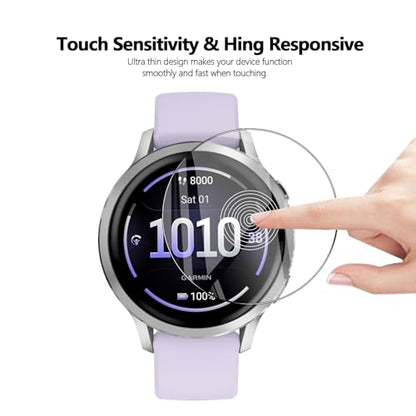 Anoowkoa 4 Pack Compatible with Garmin Venu 4/Gamin Venu 3S(41mm) Screen Protectors [Non-Glass] Premium Soft Film Full Coverage.High Definition.Scratch-resistant.drop-proof,Easy to install - color: Garmin Venu 4 41mm