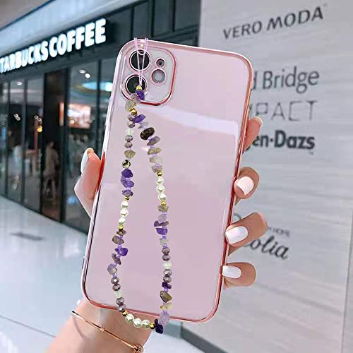 6PCS Beaded Phone Charms Strap Fruit Star Faux Pearl Rainbow Beads Phone Chains Beaded Lanyard for Camera Key Wallet Valentines Day Gifts for Her Women - style: Style3-4