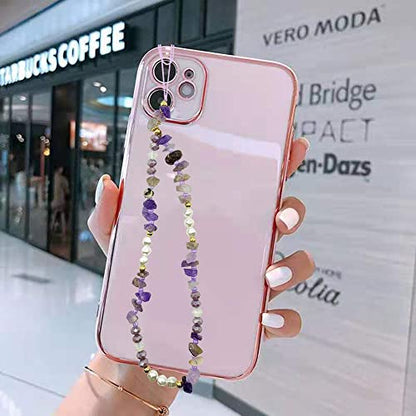 6PCS Beaded Phone Charms Strap Fruit Star Faux Pearl Rainbow Beads Phone Chains Beaded Lanyard for Camera Key Wallet Valentines Day Gifts for Her Women - style: Style3-4