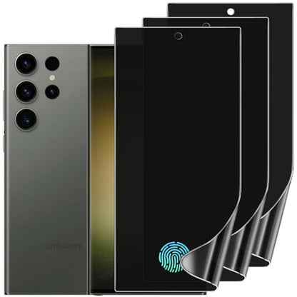 TPU Privacy Screen Protector for Samsung Galaxy S23 Ultra, 3 Pack - size: Samsung Galaxy S23 Ultra