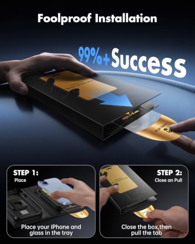 UNBREAKcable for iPhone 17 Privacy Screen Protector, QuickSet Box - size: iPhone 17