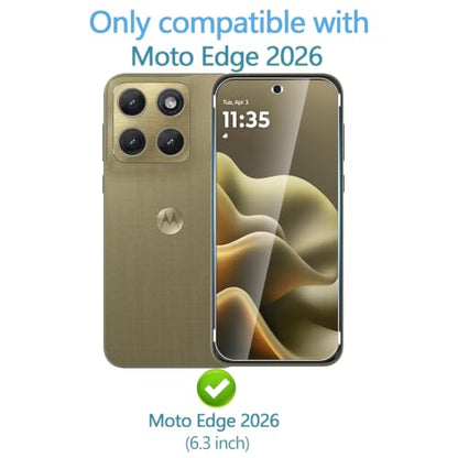 Anoowkoa 3 Pack Designed for Moto Edge 2026 Screen Protector - color: Moto Edge 2026
