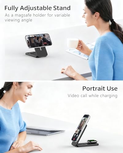 3 in 1 Wireless Charging Station for iPhone, Apple Watch & AirPods
