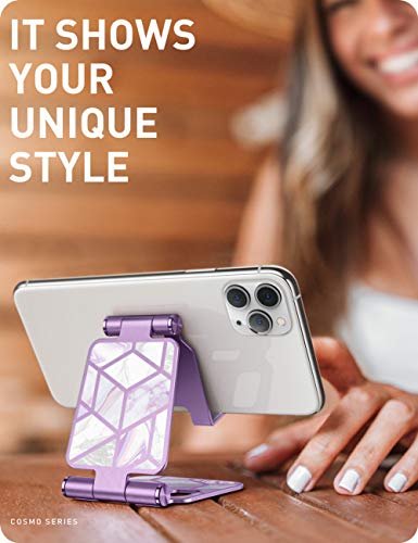 i-Blason Cell Phone Stand for Desk, Phone Holder fits All Phones, Ameth - color: purple