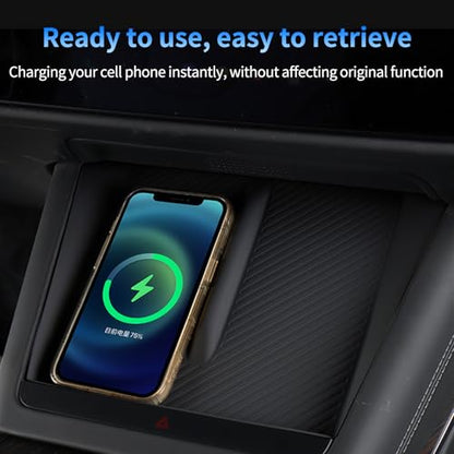 Centre Control Wireless Charging Mat Fit for Tesla Model S/X 2022-2026 - color: White#1, size: Model S/X