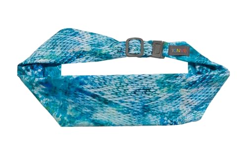 BANDI Running Belt for Women & Men – USA Made No-Bounce Adjustable Waist Pack & Secure Fanny Pack – Fits All Phones, Gels & Essentials – Zipper-Free, Medical Device Friendly - color: Seaside