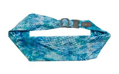 BANDI Running Belt for Women & Men – USA Made No-Bounce Adjustable Waist Pack & Secure Fanny Pack – Fits All Phones, Gels & Essentials – Zipper-Free, Medical Device Friendly - color: Seaside