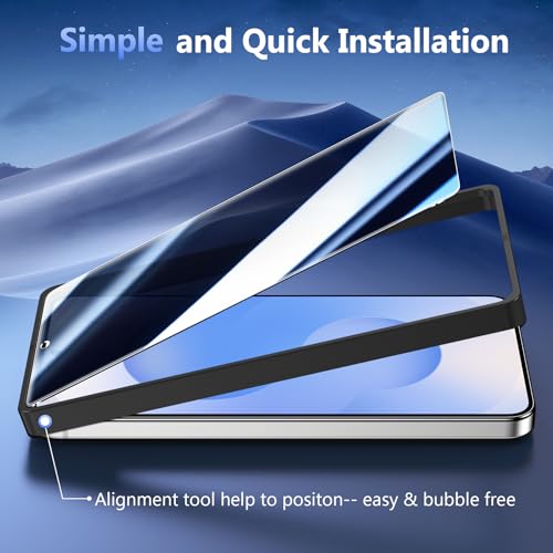 2 Pack for Samsung Galaxy S25 FE Privacy Screen Protector Glass - size: Galaxy S25 FE