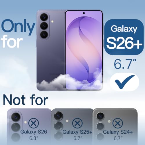 JETech Magnetic Case for Galaxy S26 Plus, Cobalt Violet | Compatible with MagSafe, Full Camera Lens Protection, Shockproof Protective Phone Cover, Scratch Resistant Clear Back - color: Cobalt Violet, size: Galaxy S26 Plus