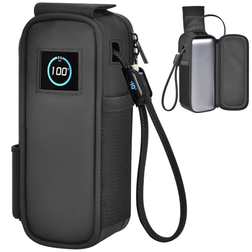 Customized Case for Anker 25000mAh 165W A1695, Flip-Top Dual Window | Flip-top Lid for Anker 25000mAh A1695; Charge Without Removing Power Bank; Direct Cable Port Access,Carabiner Clip,Bag Only - style: For Anker 25000