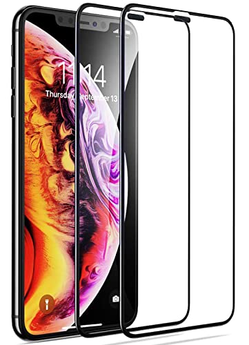 Johncase [2 Pack New Upgrade 3D Full Coverage 9H 0.3mm Premium Tempered Glass Film Screen Protector [Case Friendly], Compatible for iPhone (12/12Pro) - color: 12/12Pro