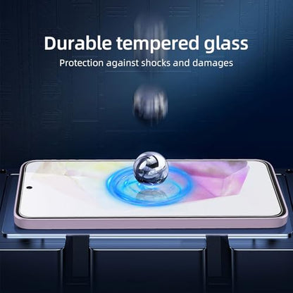 NEW'C 3 Pack Designed for Samsung Galaxy A56 5G / A36 5G Screen Protector Tempered Glass,Case Friendly Ultra Resistant - size: A36 5G 6.7 inches