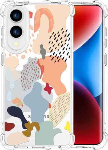 for Samsung Galaxy S25 Edge Case - Clear Abstract Art | Cute Transparent Phone Cases for Women with Design, Girls Girly with Heavy Duty Protective Bumper - color: Clear Abstract Art, size: S25 Edge