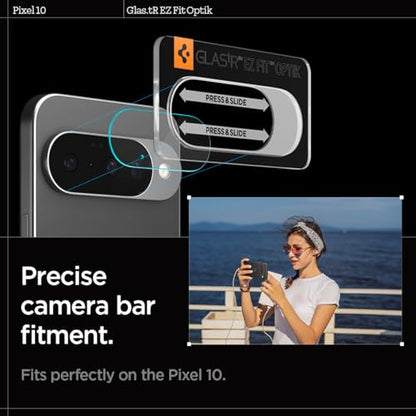 Spigen Glas.tR EZ FIT Optik Camera Lens Protector for Pixel 10 - size: Pixel 10