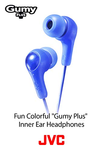 JVC Gumy in Ear Earbud Headphones,Powerful Sound,Comfortable and Secure Fit,Silicone Ear Pieces - HAFX7B Black,Small,(Pack of 2) - size: Small (Pack of 2)