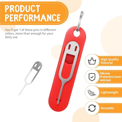Card Remover Card Tray Eject Pin Card Tray Opening Tool Ejector Keychain - color: Black