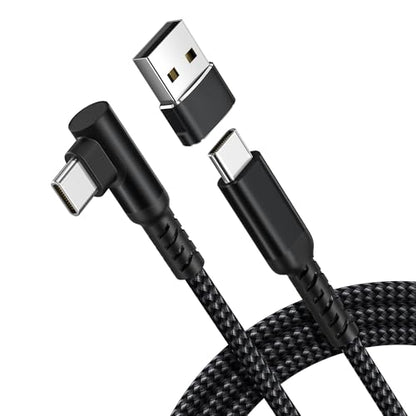 Elebase for Samsung S26 Ultra USBC Charger Cable 10FT with USB Adapter - color: Angled-Black, size: 10 FT