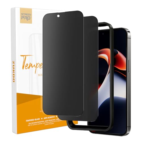 2 Pack for iPhone Air 6.5" Matte Privacy Screen Protector Anti-glare Anti-spy Tempered Glass Film Anti-fingerprint Easy Installation - size: iPhone Air