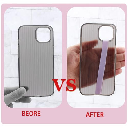 6pcs Reusable Silicone Phone Strap Grip Holder Elastic Universal Cellphones Hand Loops Grip Detachable Non-Slip Finger Holder for Back of Phone Cases Accessory (6 Colors, 225mm)