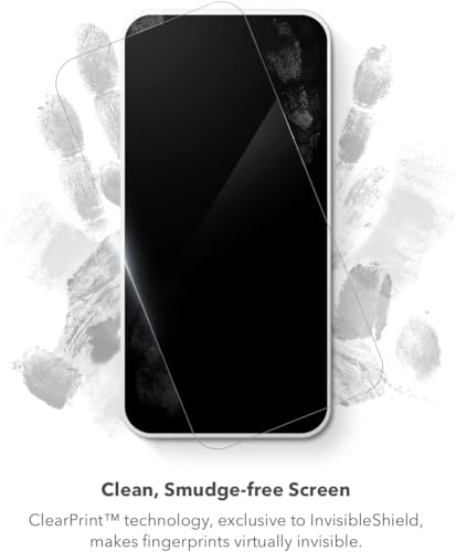 ZAGG InvisibleShield Glass Elite Privacy Screen Protector, Compatible for Apple iPhone 15 Plus, Scratchproof, Smudgeproof, Shockproof, Reinforced Edges, Easy Application