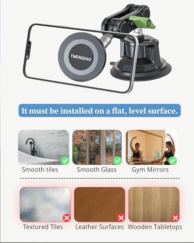 Magnetic Car Phone Holder, Ultra Stable Windshield Phone Mount, Strong Suction Cup & Powerful Magnetic, 360° Rotatable, Durable Premium Aluminum Alloy, for All Vehicles & All Smartphones - style: Standard