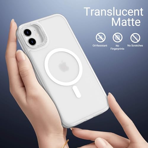 ULAK Case for iPhone 12/12 Pro Case, Compatible with MagSafe, Clear/Mag | Shockproof Magnetic Women Girls Anti-Scratch Protective Phone Case Designed for iPhone 12 & iPhone 12 Pro 6.1 inch - color: Clear/Mag