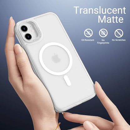 ULAK Case for iPhone 12/12 Pro Case, Compatible with MagSafe, Clear/Mag | Shockproof Magnetic Women Girls Anti-Scratch Protective Phone Case Designed for iPhone 12 & iPhone 12 Pro 6.1 inch - color: Clear/Mag