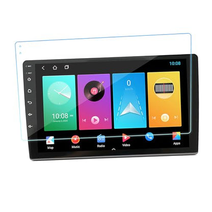 Tbest Navigation Screen Protector Anti Glare Anti Fingerprint Central Control Tempered Film for Car (10 Inch) - size: 10 Inch
