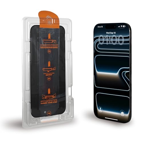 Dreem Privacy Screen Protector for iPhone Air – 28° Anti-Spy Tempered Glass, 9H Hardness, Oleophobic Coating, Bubble-Free, Case Friendly, HD Clear Privacy Glass Film - size: iPhone Air
