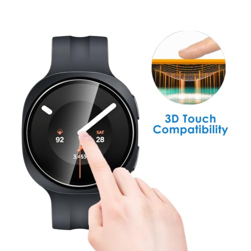5 Pack Tempered Glass for Samsung Galaxy Watch 9 44mm Screen Protector,9H Hardness,Ultra Resistant,Anti-Fingerprints,No Bubbles,HD-Clear,Full Coverage Watch Film for Galaxy Watch 9 44mm - color: Samsung Galaxy Watch 9 44mm