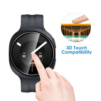 5 Pack Tempered Glass for Samsung Galaxy Watch 9 44mm Screen Protector,9H Hardness,Ultra Resistant,Anti-Fingerprints,No Bubbles,HD-Clear,Full Coverage Watch Film for Galaxy Watch 9 44mm - color: Samsung Galaxy Watch 9 44mm
