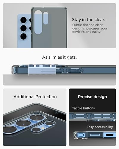 Spigen Liquid Crystal Designed for Galaxy S25 Ultra Case (2025) [Anti-Yellowing], [Military-Grade Protection] - Space Crystal - color: Space Crystal, size: 6.8in (Galaxy S25 Ultra)