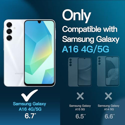 JETech Screen Protector for Samsung Galaxy A16, 3-Pack - size: Galaxy A16