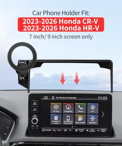 Car Phone Holder for Honda CR-V/HR-V/CRV 2023-2026 Accessories, 7/9" Screen - size: for 23-26 CR-V & 23-26 HR-V (7/9 inch screen only)