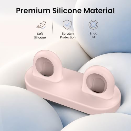 Delidigi for Dual Apple Watch Charger Stand, Charging Cable Not Included - color: Pink, Charger Not Included!