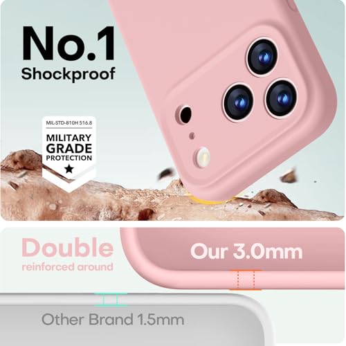 LOVE 3000 Magnetic for iPhone 17 Pro Case Silicone, Pink Sand - color: Pink Sand, size: iPhone 17 Pro 6.3inch