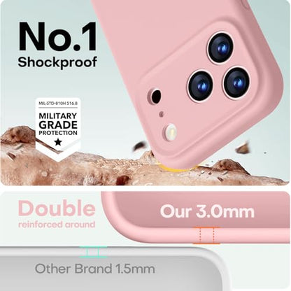 LOVE 3000 Magnetic for iPhone 17 Pro Case Silicone, Pink Sand - color: Pink Sand, size: iPhone 17 Pro 6.3inch