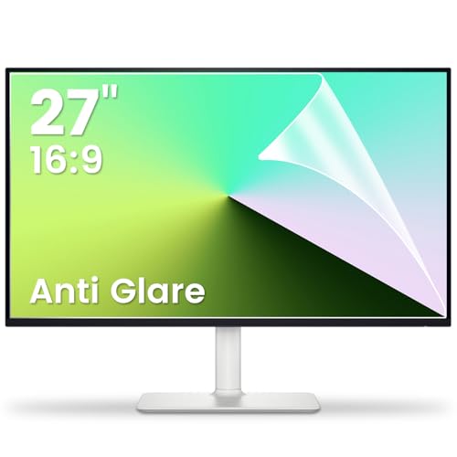 F FORITO 2-Pack 27 inch 16:9 Matte Anti Glare Computer Screen Cover, Anti Glare Eye Protection Film Compatible with All 27" Widescreen Monitors with 16:9 Aspect Ratio (23.5"W x 13.3"H)