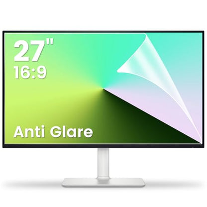 F FORITO 2-Pack 27 inch 16:9 Matte Anti Glare Computer Screen Cover, Anti Glare Eye Protection Film Compatible with All 27" Widescreen Monitors with 16:9 Aspect Ratio (23.5"W x 13.3"H)