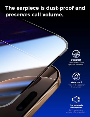 MAGIC JOHN Easy Installation for iPhone 16 Pro Screen Protector, 2 Pack - size: iPhone 16 Pro-6.3 inch