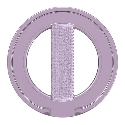 EWA MagOne Ultra for Magsafe Phone Grip Kickstand [Replaceable Elastic Finger Loop], Mag Safe Ring Holder Stand, Two-Sided Magnetic Phone Accessories for iPhone 17,16,15,14,13,12 Pro/Max/Plus-Purple - color: Purple