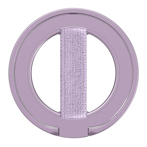 EWA MagOne Ultra for Magsafe Phone Grip Kickstand [Replaceable Elastic Finger Loop], Mag Safe Ring Holder Stand, Two-Sided Magnetic Phone Accessories for iPhone 17,16,15,14,13,12 Pro/Max/Plus-Purple - color: Purple